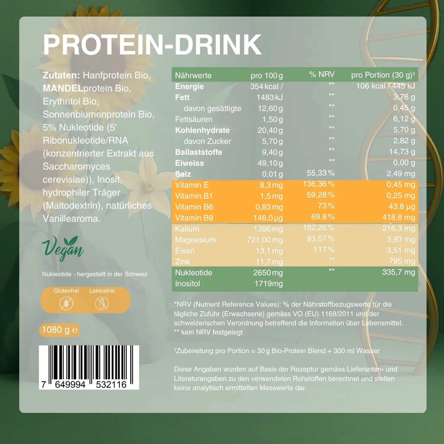 Nukleotide - Protein Drink