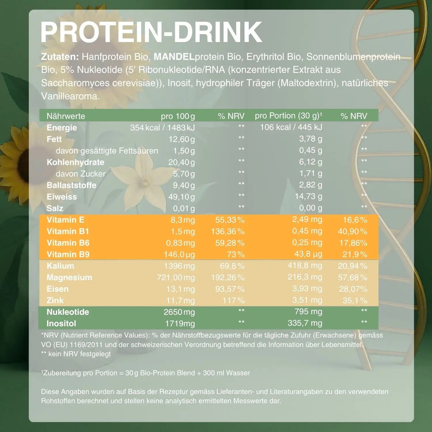 Nukleotide - Protein Drink