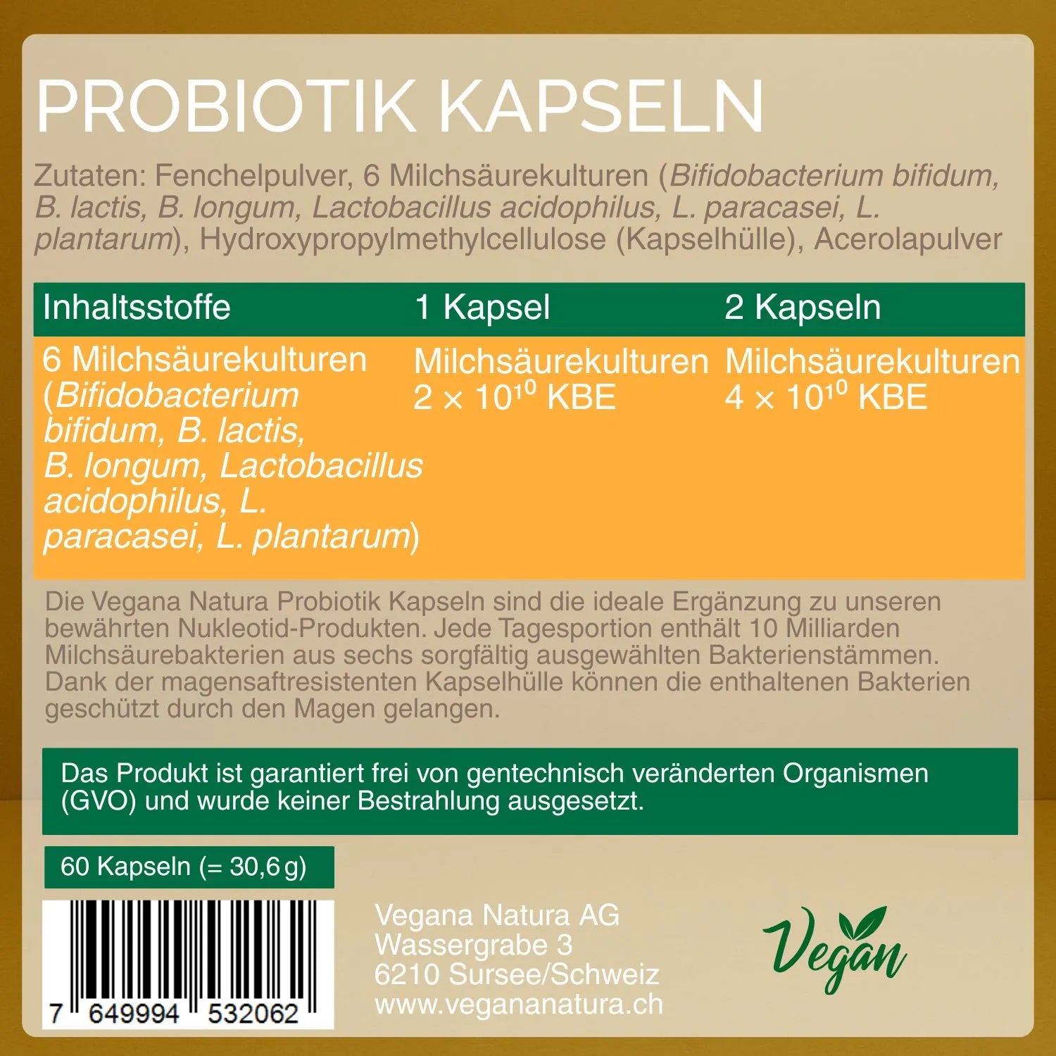 Probiotik Kapseln
